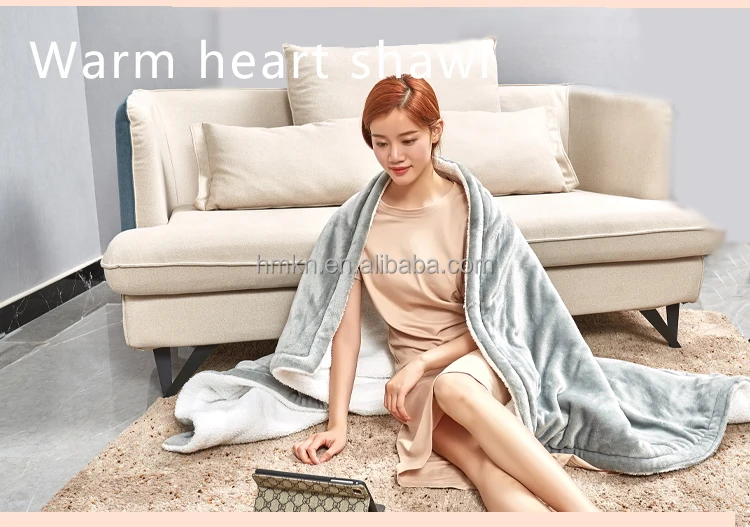 Amazon Hot Sale Winter Electric Warming Blanket 110V 50x60 inch Heated Throw for Body Warmer
