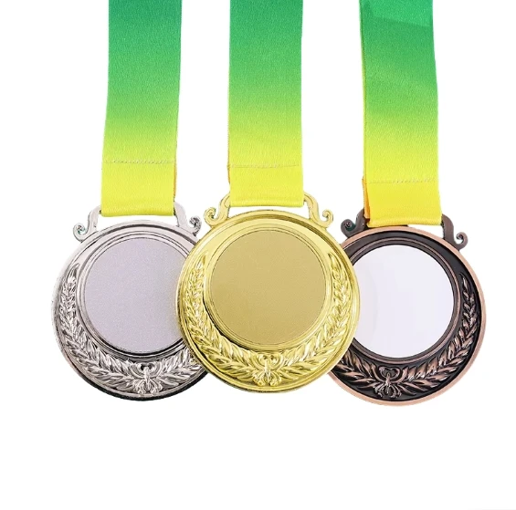 Металлические заготовки для медалей Rainbow Lanyard сублимационная индивидуальная поддержка JP-03