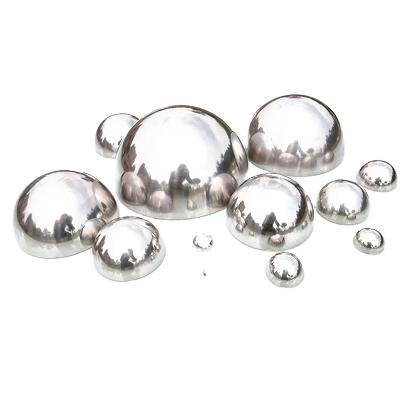 Hemisphere Half Metal Mirror Ball Decoration Ball Hollow Large Stainless Steel Hemisphere