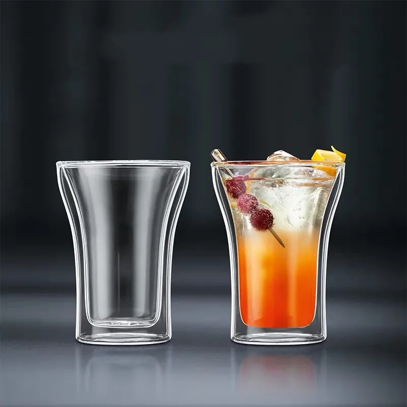 glass cups manufacturers borosilicate Double Wall Glass Coffee Cups tea cup set coffee mug