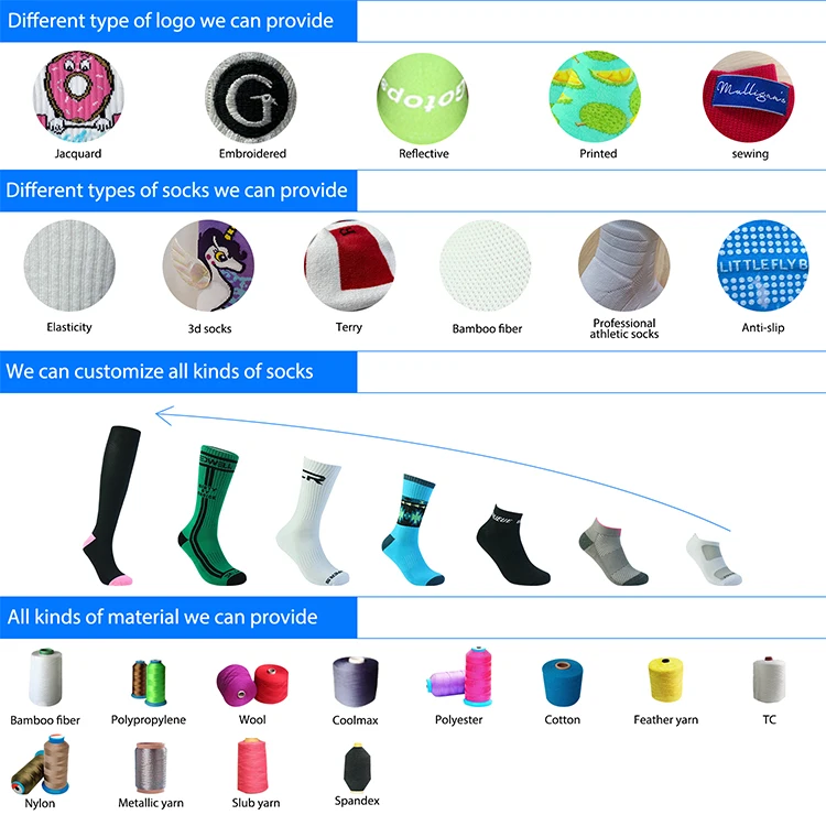 Wholesale White Blank Custom Crew 360 Digital Logo Sublimation Blank Socks 3D Printing Sublimation Socks