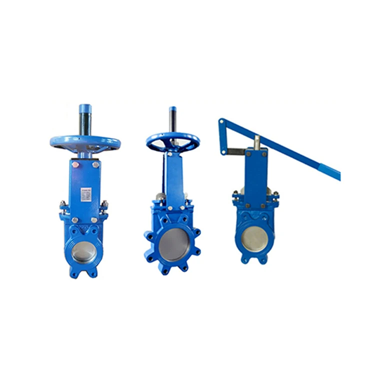 Manufacturers supply cast iron manual knife gate valve DN200 clear rod to clamp grout valve German standard gate valve