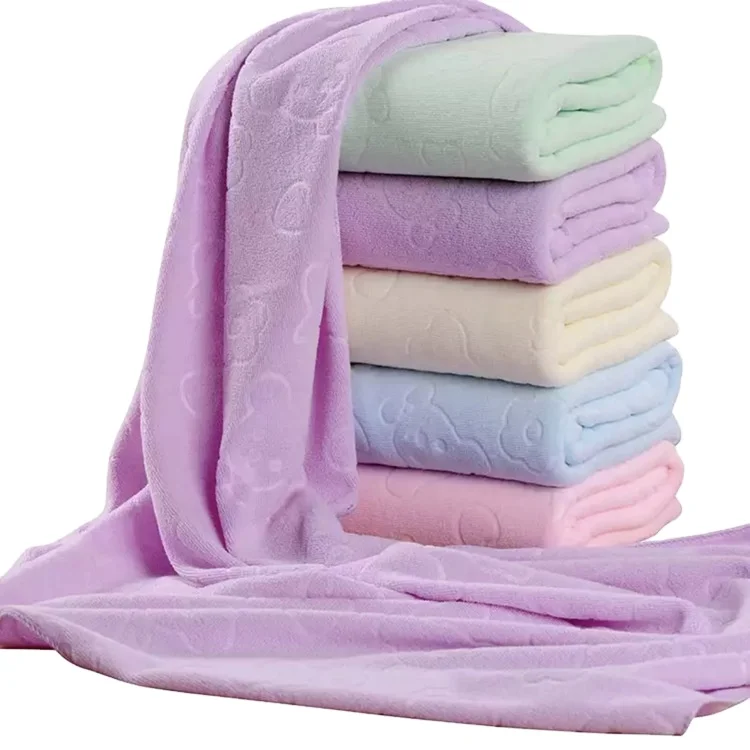 The Manufacturer Sells The Superfine Fiber Large Bath Towel Thin Section Customizable Colorful Towel