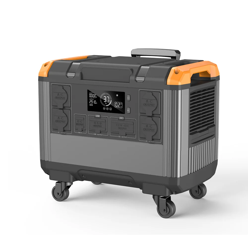 2024 New Portable Power Station Camping Lithium Battery 200W 300W 1000W 2400W 3000W Wireless Charging Generator Solar Panel