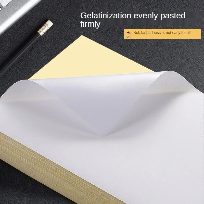 Factory wholesale 400 sheets/pack A4 matte self-adhesive printing paper paper label sticker A4 inkjet printing self-adhesive