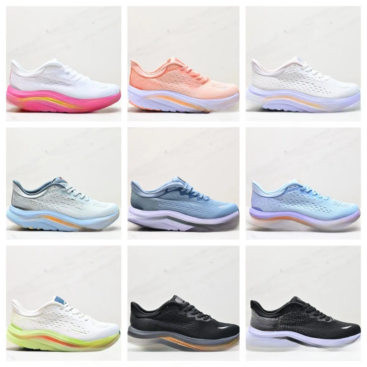 Wholesale Breathable Unisex Casual Walking Shoes High Quality Hokas Running Shoes for Men women sepatu zapatos running