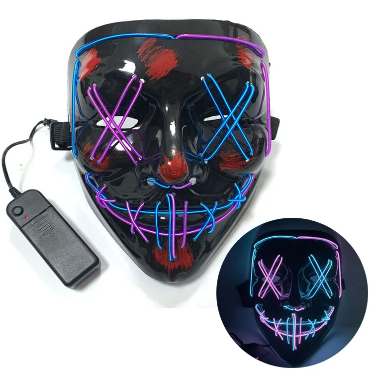 Hot Selling Halloween Scary Clown Mask Costume Party Prop Adult Masquerade Party Mask mascara led mascaras Halloween