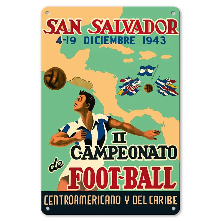 Nostalgic American Football Garage Vintage Cartoon Metal Signs Retro Wall Tin Signs Vintage Retro 20 X 30 Cm