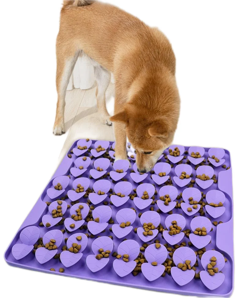 Pet Products Soft Silicone Snuffle Mat Dog Toy Sniffing Pad Cat Slow Food Lick Pad Food Bowl Dog Snuffle Mat