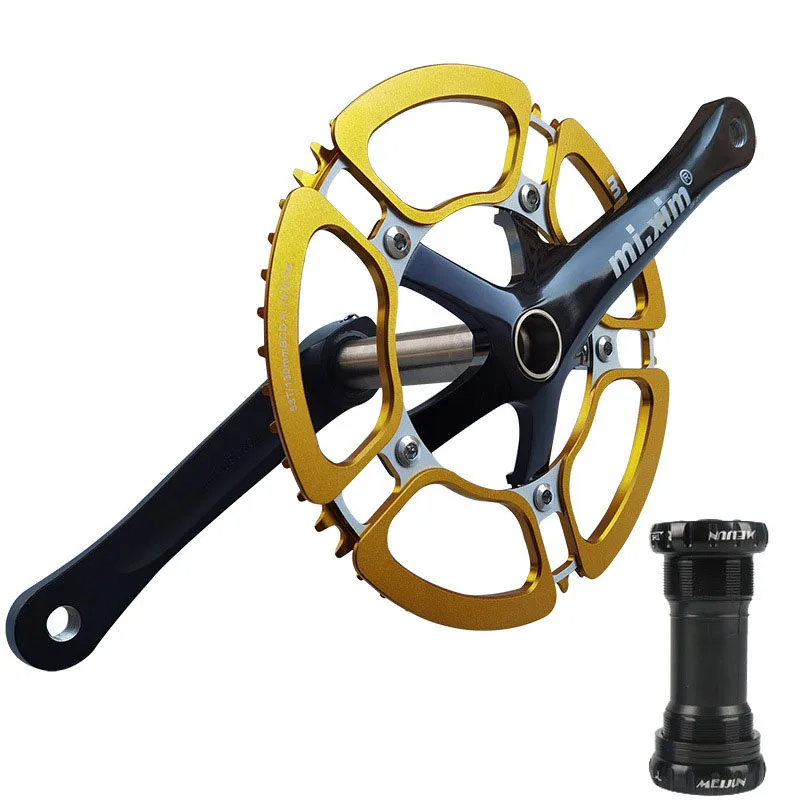Hot Selling Bike Parts Aluminium Alloy Hollow Bicycle Crankset With Screwed BB Other Bicycle Accessories
