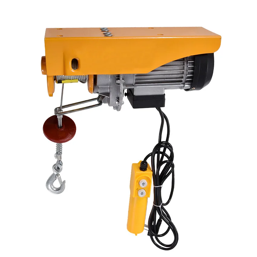 Hot Sale PA Type Double Hook 1000kg Wire Rope Mini Electric Hoist for building machinery