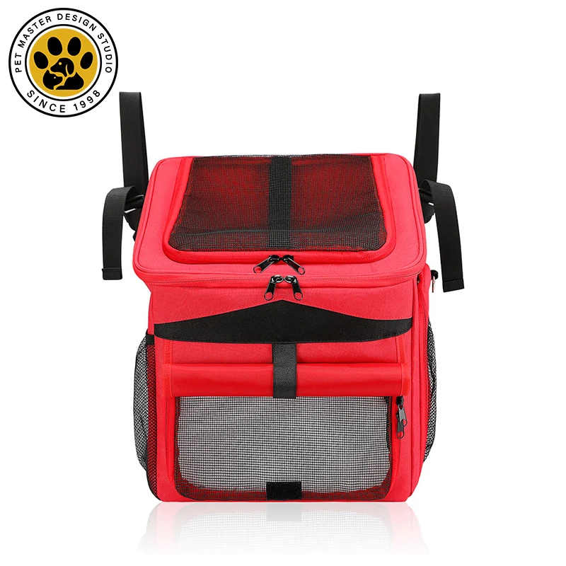 SinSky Bicycle Carriers Carrying Pet Basket Bag Riding Pet Hanging Outdoor Dog Bicycle Carrier Breathable Folding Bag