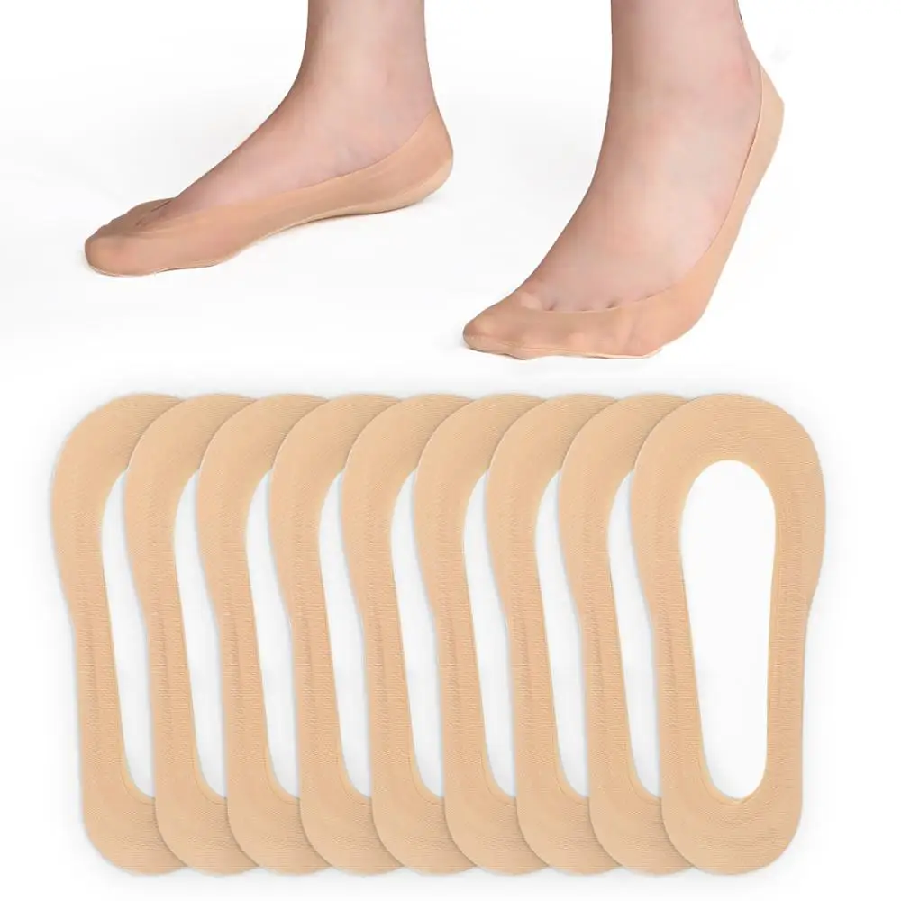 No Show Sock Women Low Cut Liner Sock for Flats Non Slip Cotton Nylon Hidden Sock