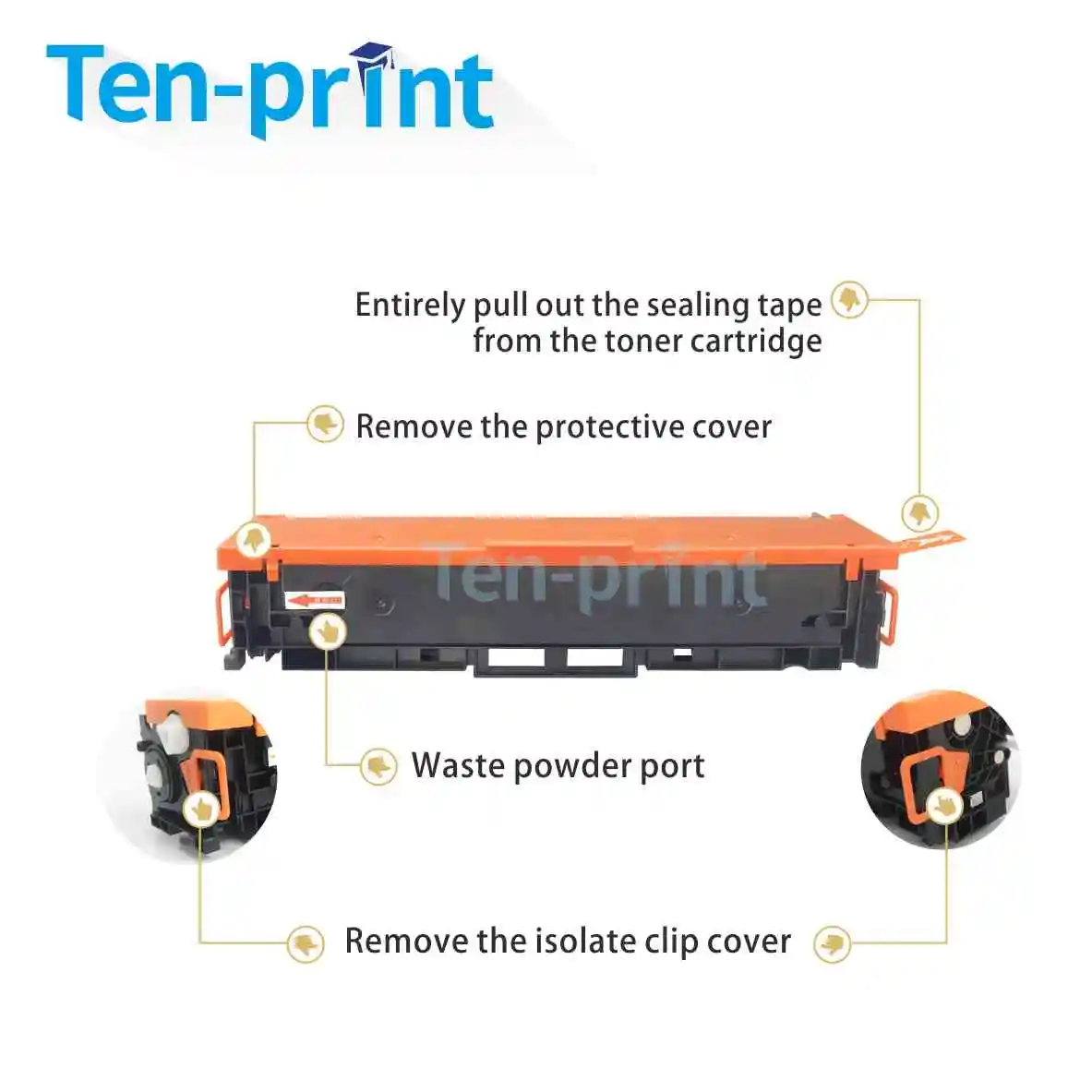 Ten-print Заводская розетка 416A W2040A W2041A W2042A W2043A тонер-картридж для HP M454 M479