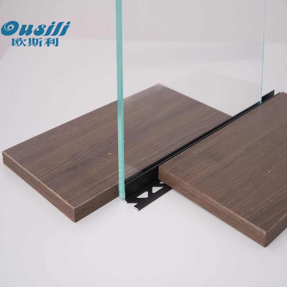 Custom aluminum Profile Tile Trim Edge Metal Building Materials Use For Interior Decor