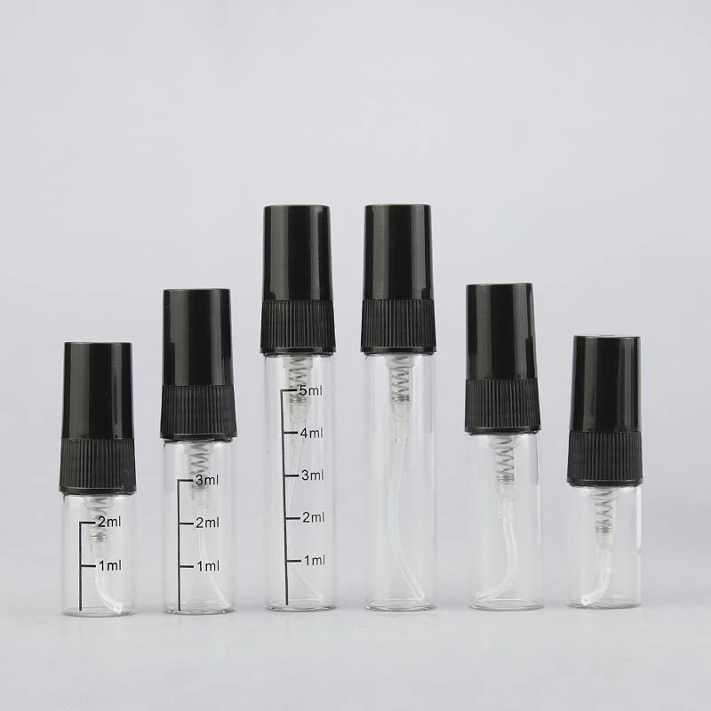 2ml / 3ml / 5ml Atomizer Glass Perfume Sample Bottles Cosmetic Glass Perfume Gift Bottle