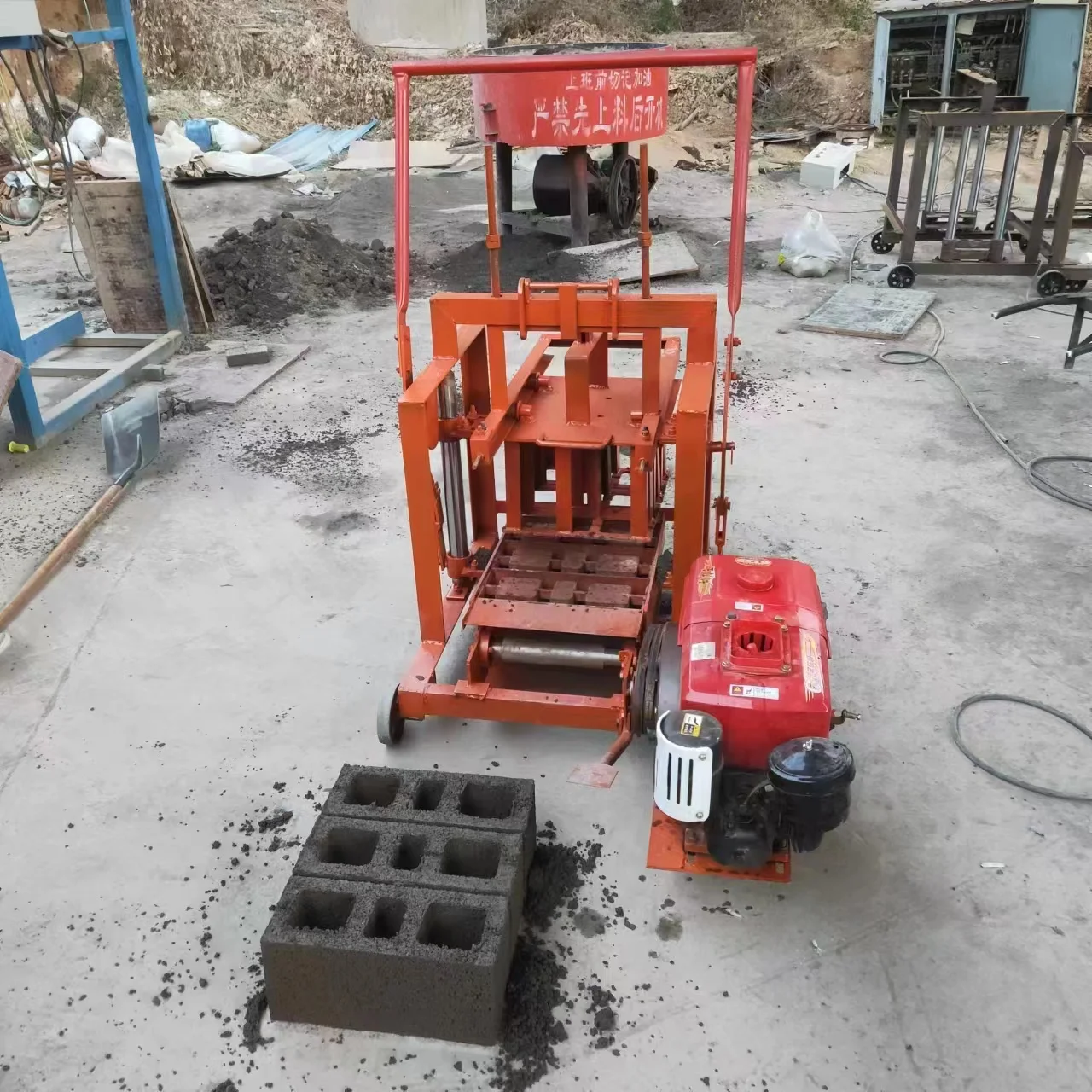 EB4-40 stationary sand brick making machine/building construction drawing/brick machine shop