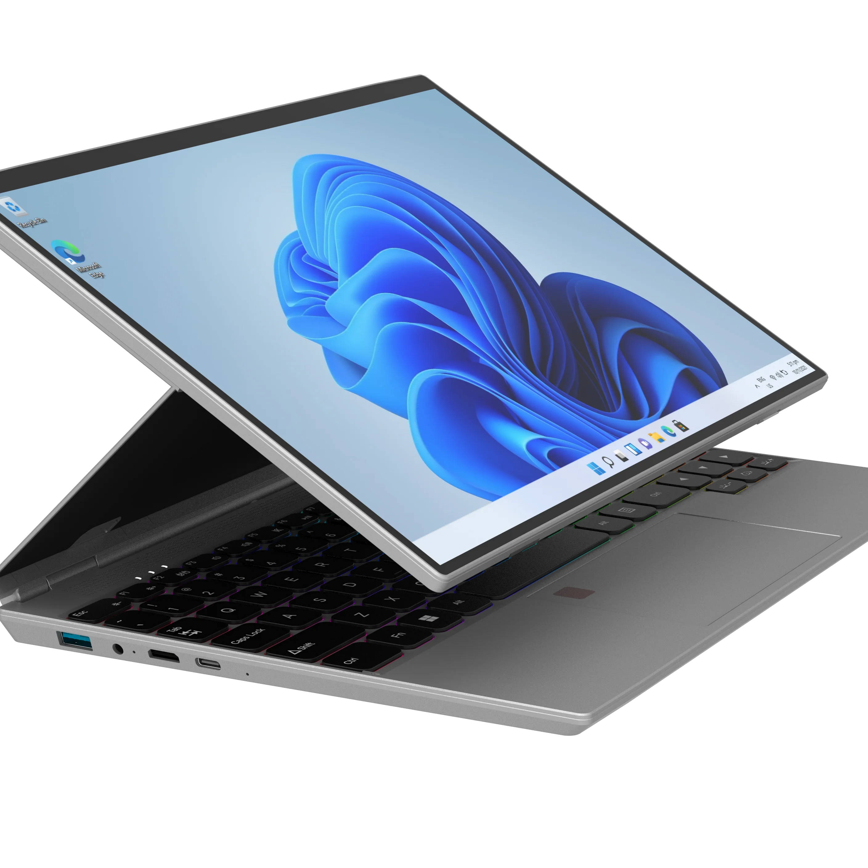 2023 New Touch Screen Computer Laptop 7 Color Backlit Keyboard DDR4 16 GB RAM Student Laptop