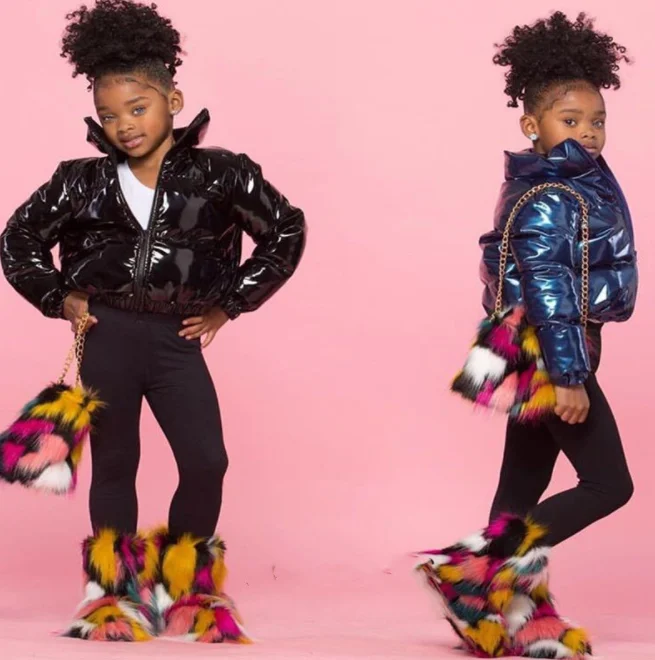 2021 Wholesale fashion kids trench down puffer coats cute winter kids bubble coats jacket