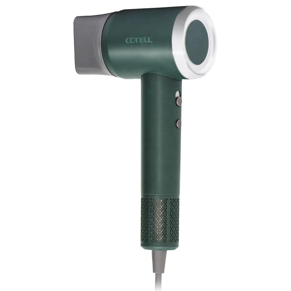 Cotell GS-610H 1500 Вт, легкий мощный высокоскоростной Профессиональный безлистный отрицательный ионный фен 120000 об/мин