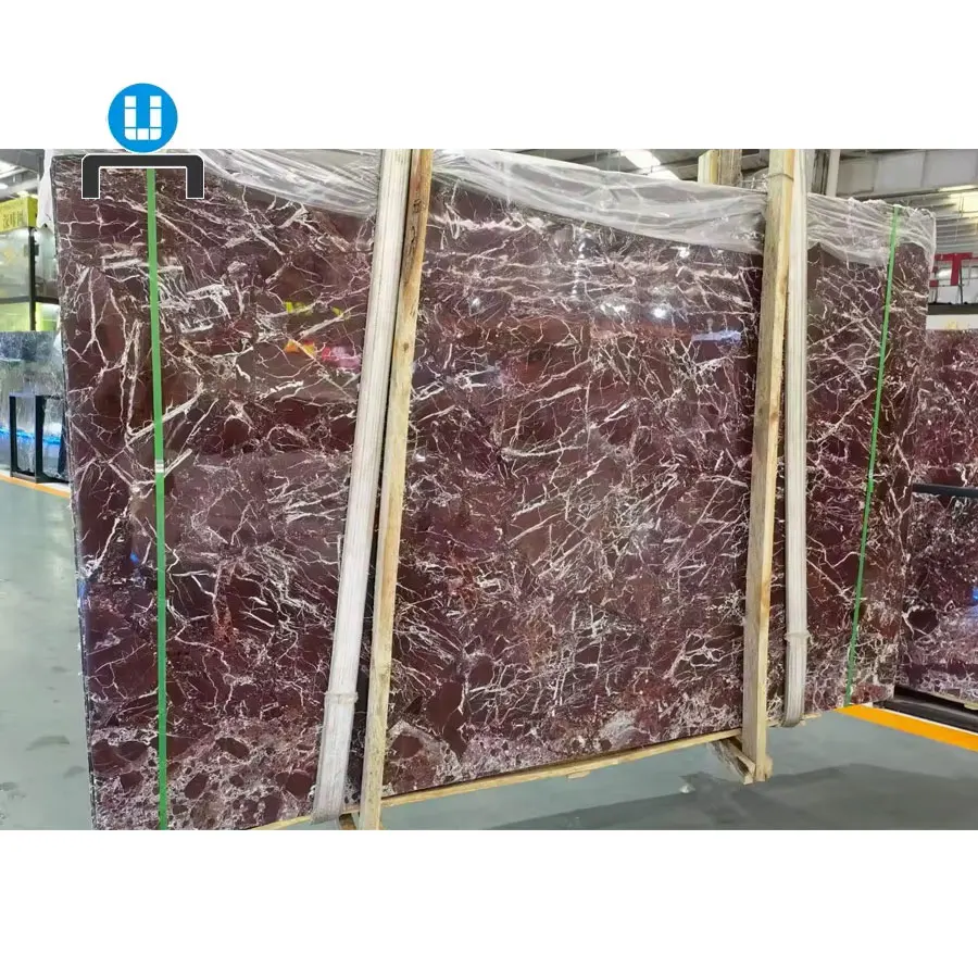 Объединенная мраморная плита Rosso Levanto цена красный мрамор для настенной раковины