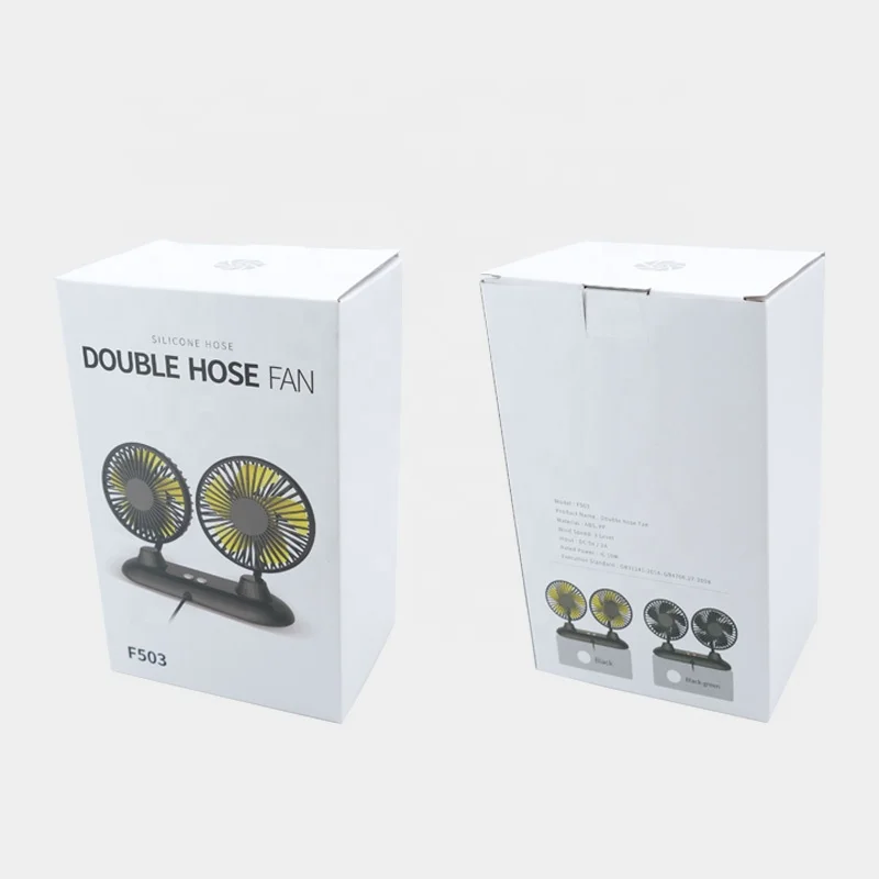 Fans 2022 new design micro usb fan dual heads flexible bendable hose for desktop table 120MM 115MM CE custom F503
