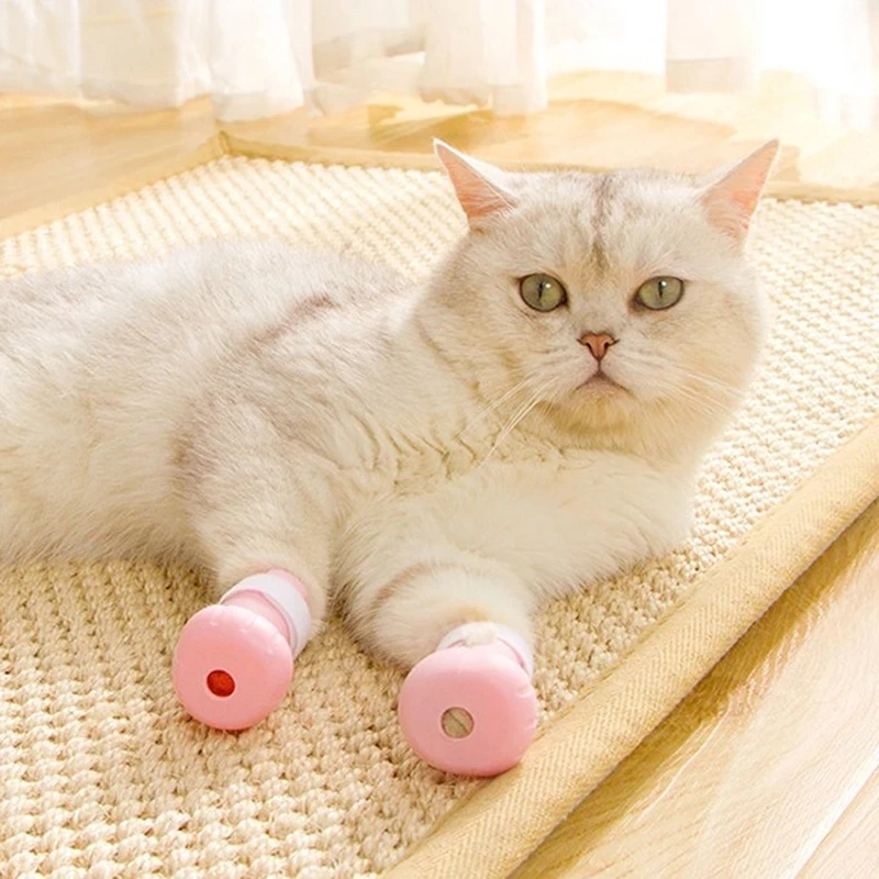 Manufacturer Anti-biting Bath Washing Cat Claw Cover Cut Nails Foot Cover Pet Paw Protector pet supplies for Cat Shoes