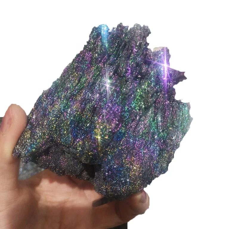 Natural colorful rough Bismuth ore reiki stone rock healing Colorful Crystal Stone for decoration
