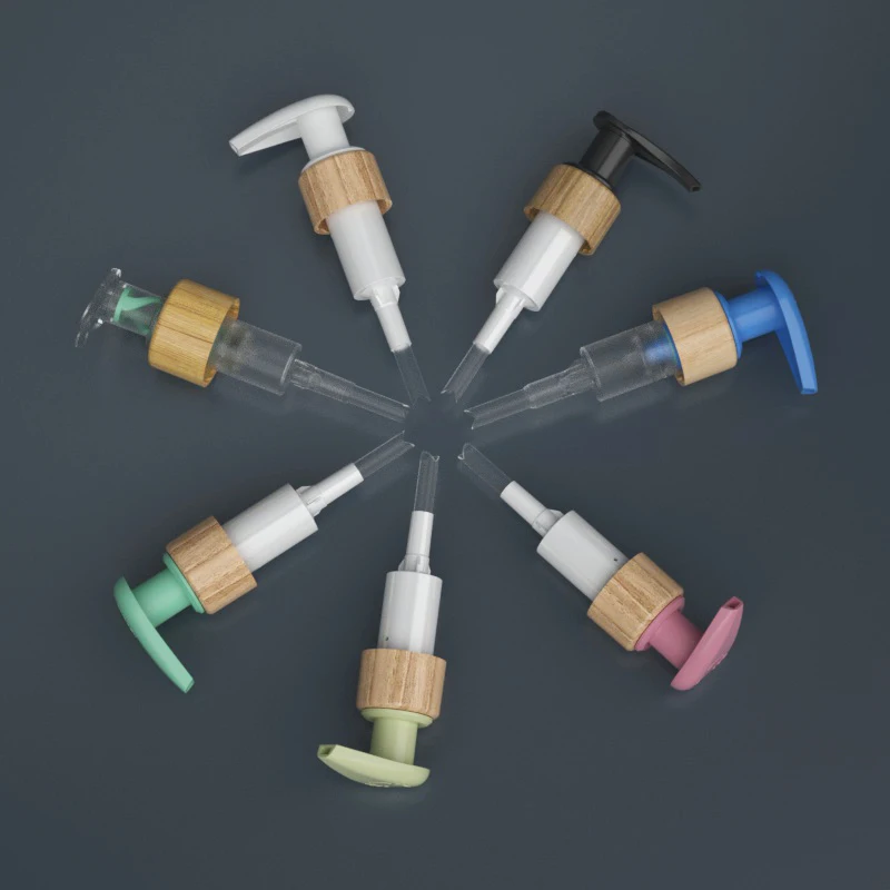 24 28 410 Right Left Lock Plastic Bottle Lids Foundation Pump Lotion Pump Dispenser bamboo Lotion Pump