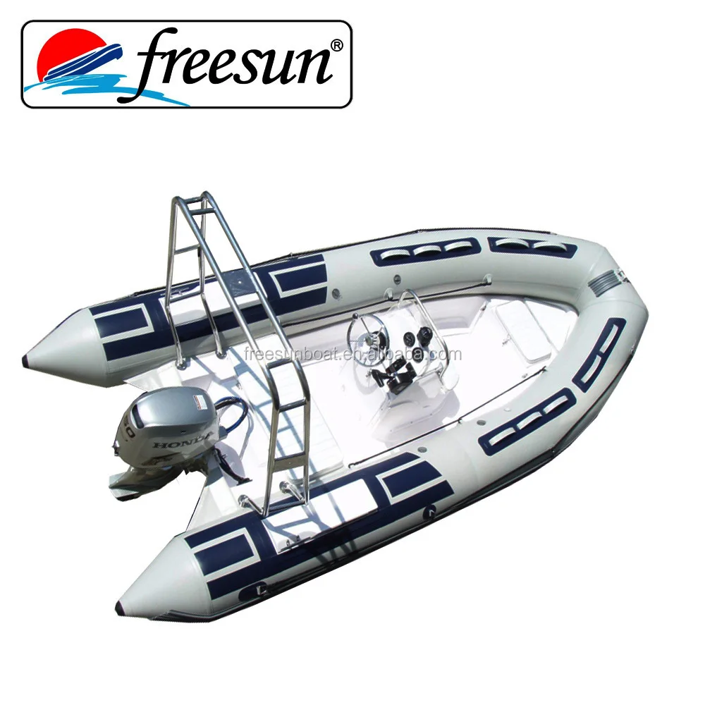 CE certification 420cm fiberglass hull inflatable rib boat