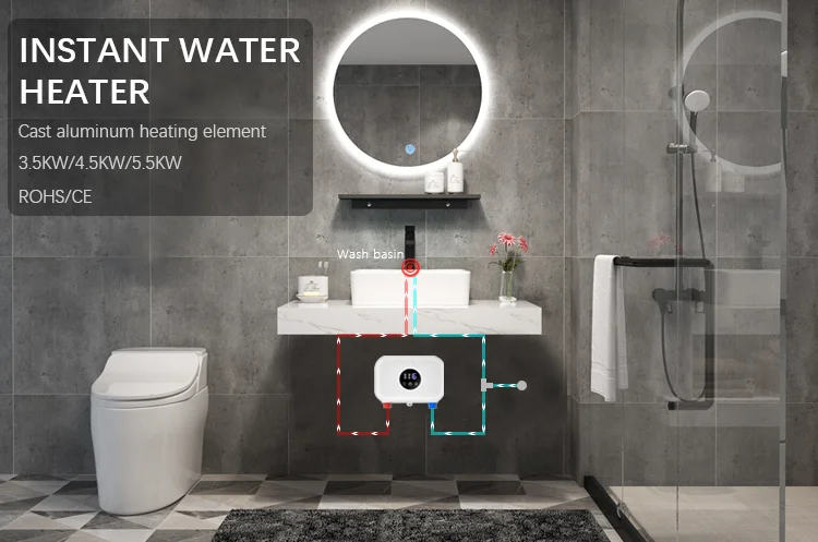 1kw-5 кВт золотой поставщик мини-кухонная раковина из литого алюминия нагревательный элемент Electr проточный водонагреватель для соленой воды