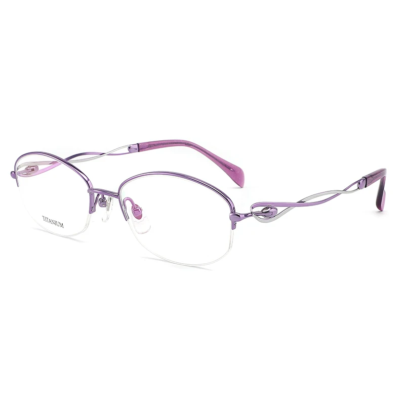 High End Uniquely Designed Women Colorful Titanium Eyewear Optical Frame