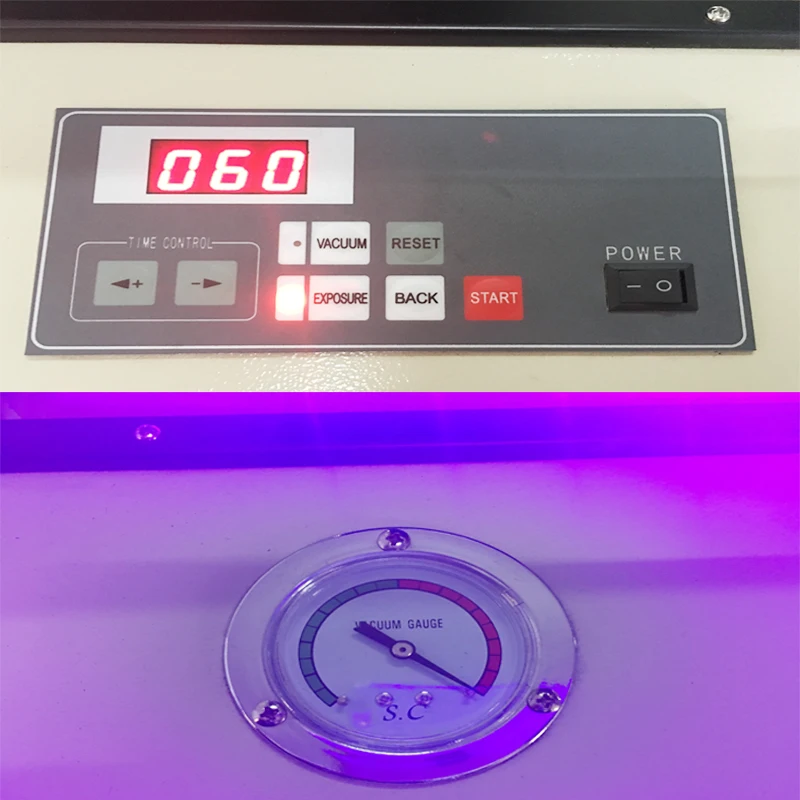 MD 6075 LED lamp 60*75cm work size  UV light Exposure vaccum Unit machine for  Screen Printing