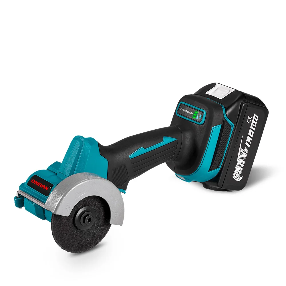 New Type Electric Brushless Cordless 390W 76mm Angle Grinder Adaptable 18V Makita Battery Portable Polisher Metal Rust Removal