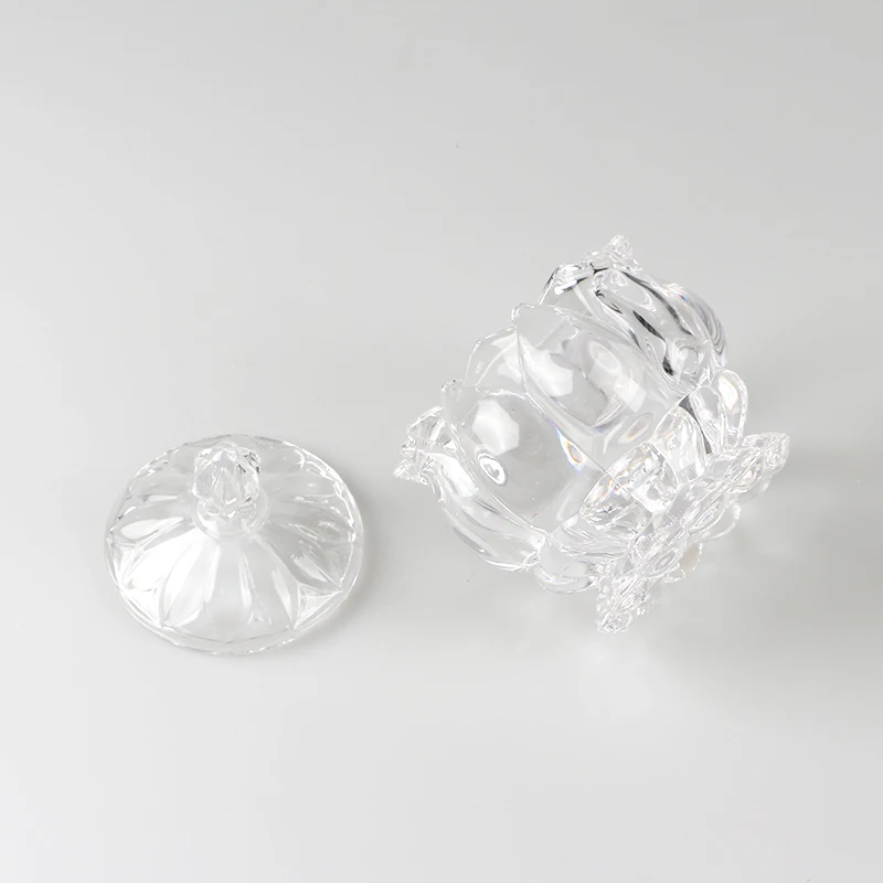 200ml Cheap Luxury  Cookie Storage Bottles Jars Glass with Glass lid