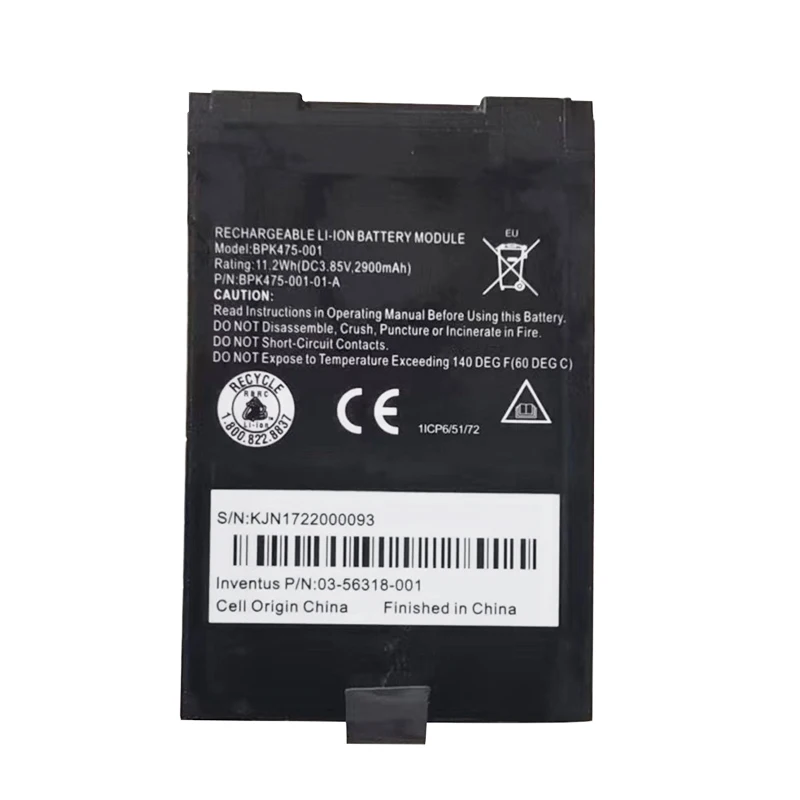 3.8V 3000mAh Li-Po Replacement BPK475-001-01 BPK475-001-01-A pos terminal Battery for Verifone V400M Plus 4G Payment Terminal