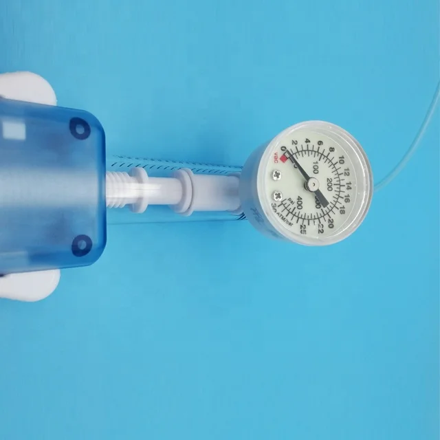 Tianck Medical   hp Type Manual  Balloon Inflation Device 20ml 30atm Ce Iso Certificate