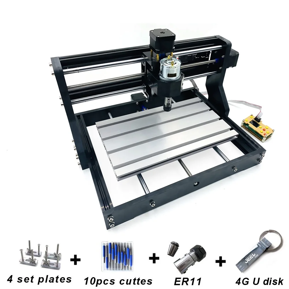 
GRBL control CNC 3018 PRO engraving machine DIY desktop CNC router for Plastic, wood, acrylic, PVC, PCB 