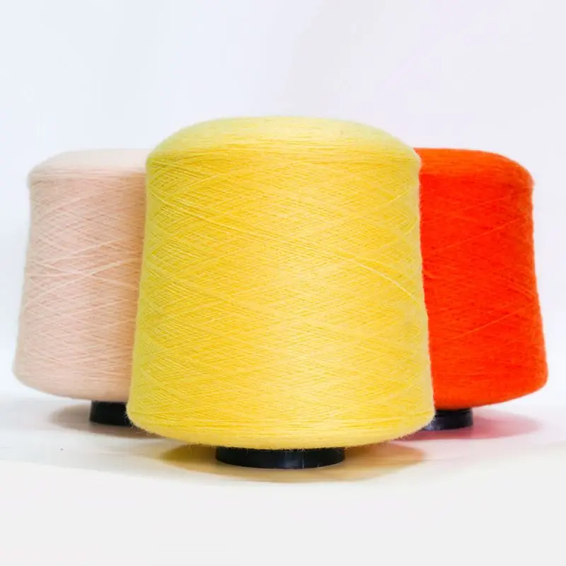 SALUD Stock lot core spun 50% acrylic 28% nylon 22% polyester yarn for knitting weaving