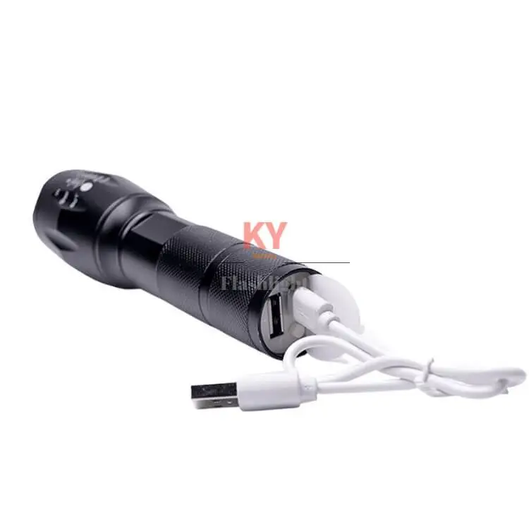 Free Shipping Waterproof 1000 lumen Zoom Torch 10w XML T6 Tactical Linterna de led Flashlight Mini FlashlightS