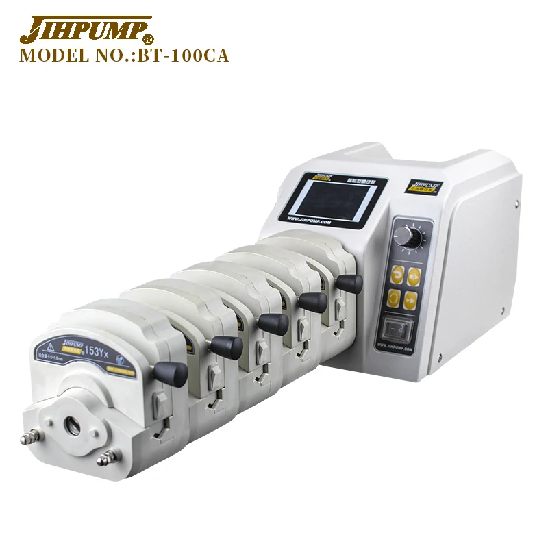 JIHPUMP 100 110v 220v Small Dual Dispensing Peristaltic Pump for Filling Machine Water Liquid Dosing Hose Pumps Market Price
