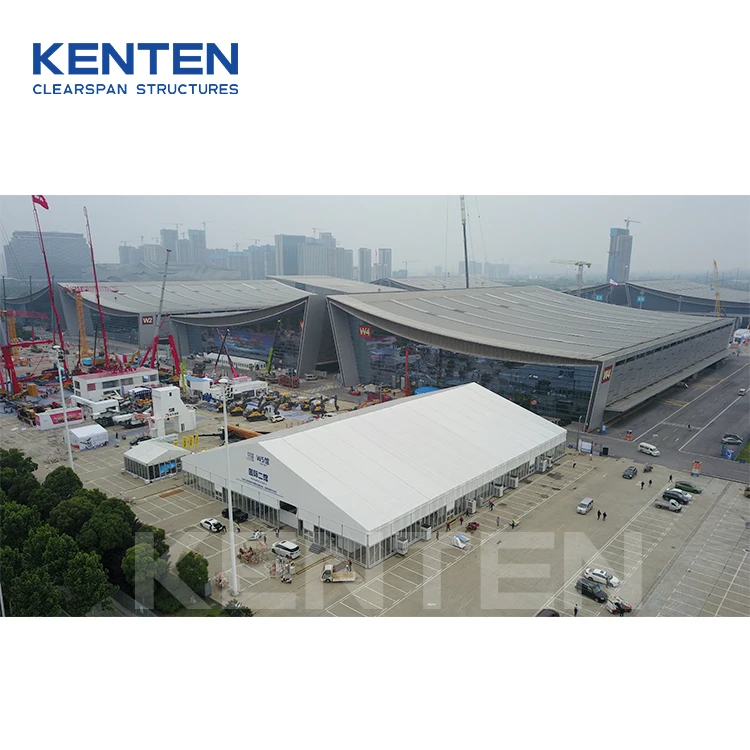 KENTEN large aluminum frame structure marche couvert event tent commercial outdoor event exhibition marquee tent for 3000 people
