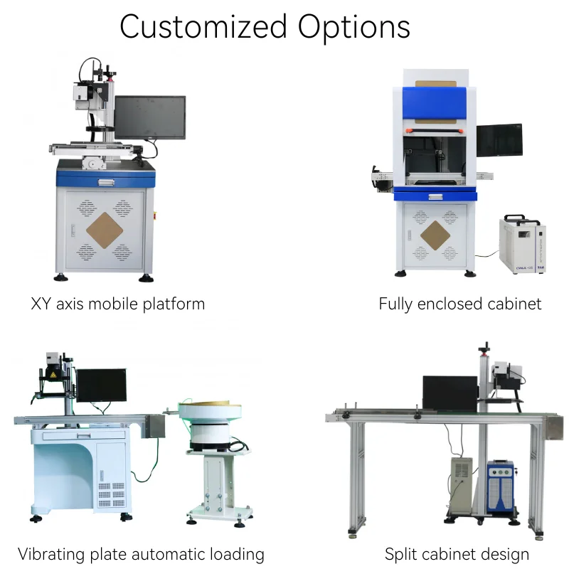 3W 5W UV laser marking machine with visual CCD positioning system automatic Identification uv vision laser marking machine
