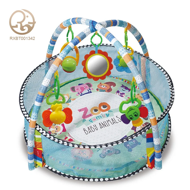 Factory Supply 3-in-1 Infant Play Gym Mat Soft Carpet Puzzle with Animal Baby Toy Safe Material for Floor Play