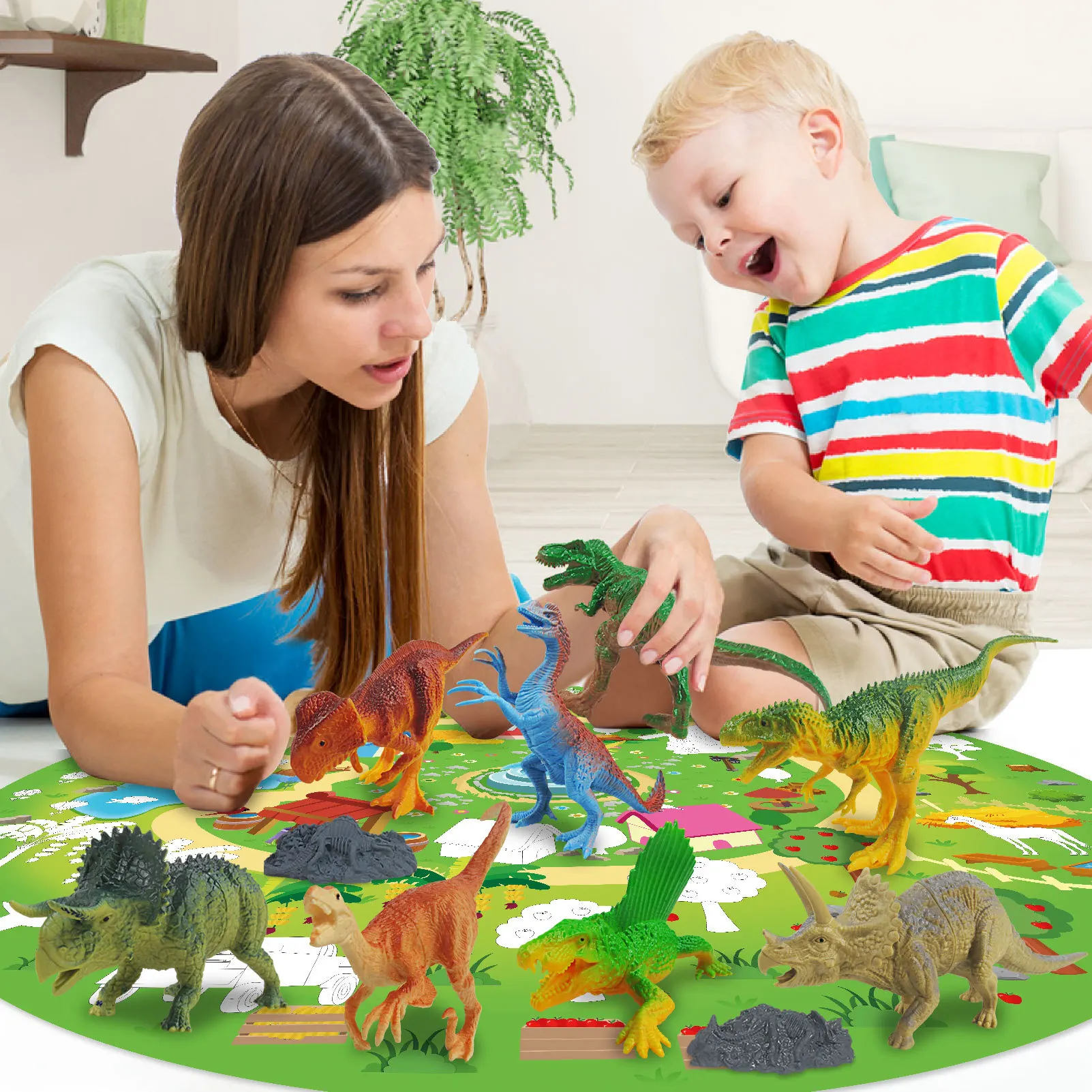 Syh1293 Plastic Animals Models Toys Kit Realistic Dinosaurs Animal Figures For Children Boys Gifts