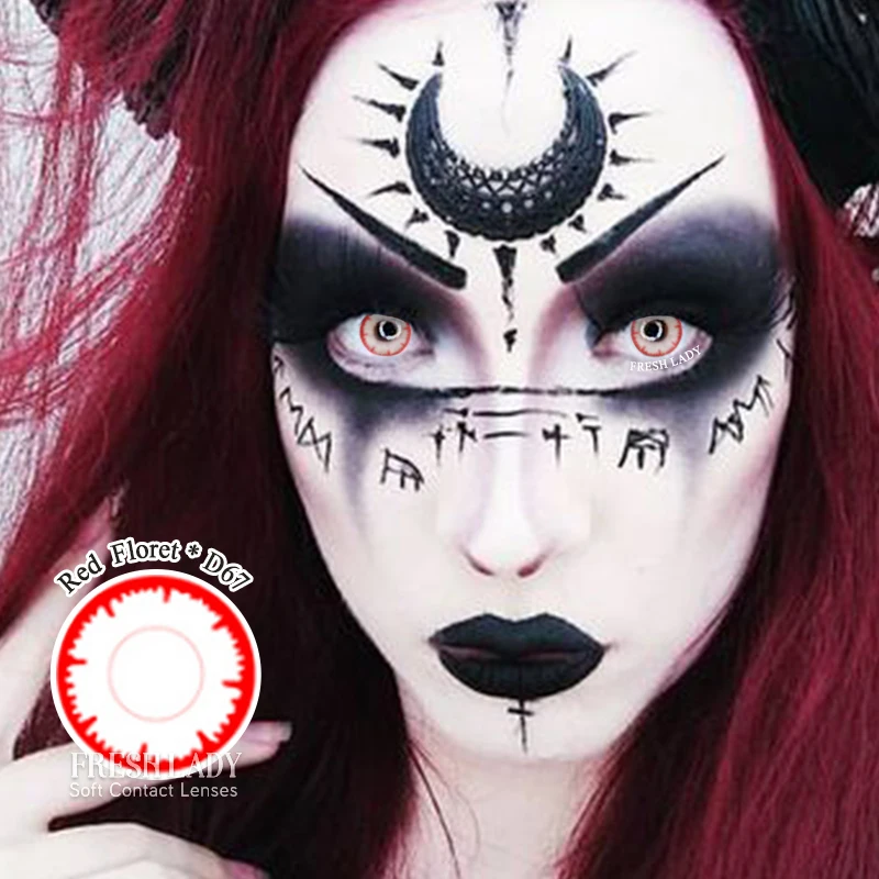 2019 freshlady color contact lens fancy eye contact lenses wholesale halloween soft contact lenses