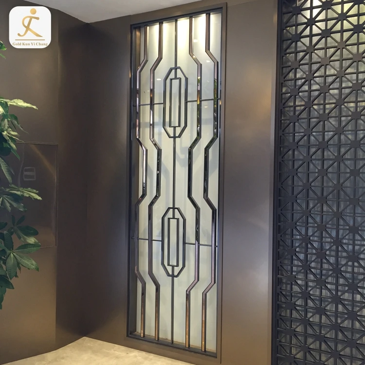 Laser Cut Metal Screen Divider Home Stainless Steel Room Partition Panels