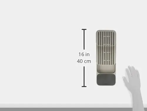 Kitchen Organization & Drawer Storage Grey Plastic Cutlery Knife Organizer for Table