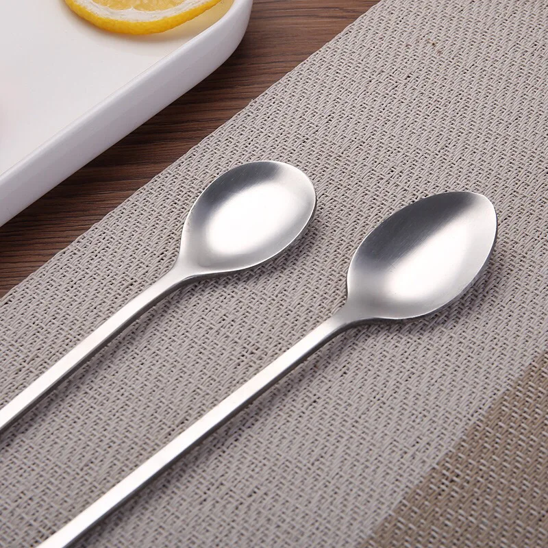 Wholesale Tea Spoon Stainless Steel 20 CM Long Mixing Spoons With Long Handle Coffee Spoon