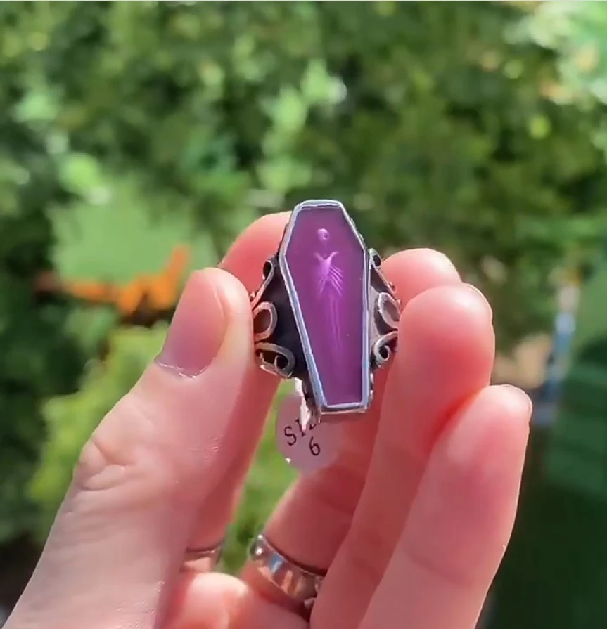 Hot Stainless Steel Ring Skull Collection Zombie Coffin Drip Rings for Men and Women